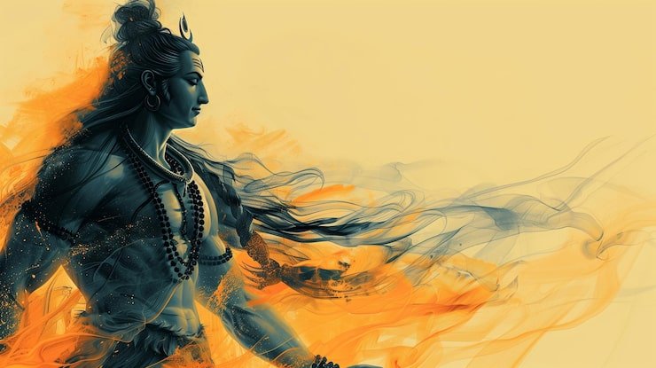 Lord Shiva Painting Art Represents Fertility Medicine Space Text Copy 762686 4016